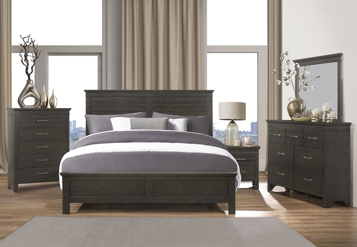 Magdalen Bedroom Furniture Grey Finish