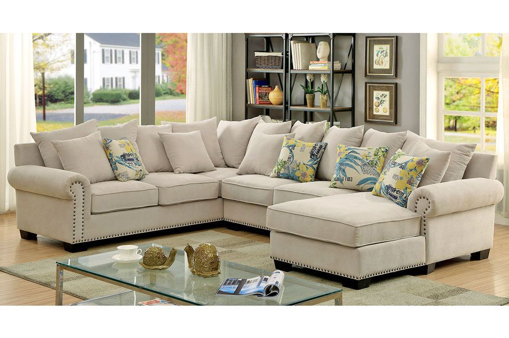 Maggy Casual Sectional Chenille Fabric