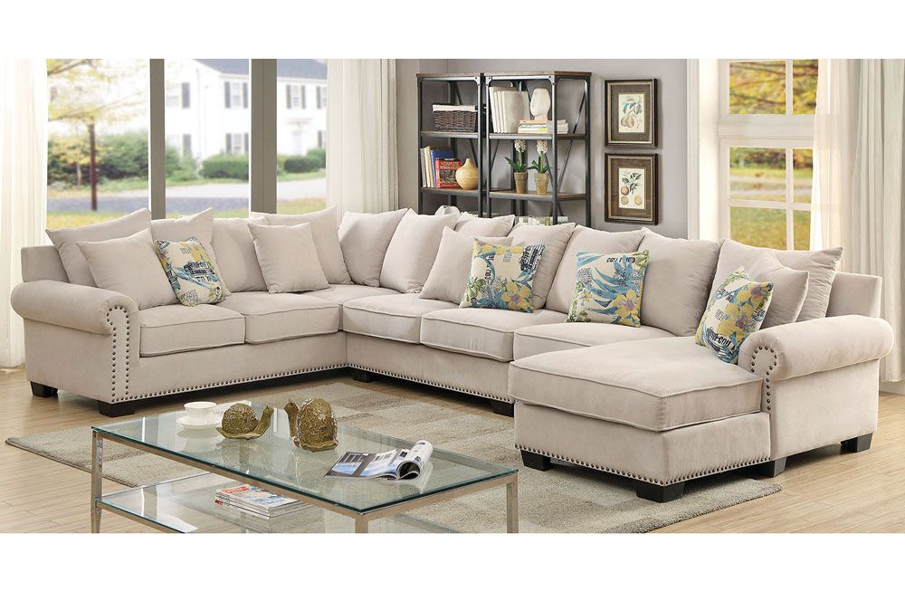 Maggy Sectional With Armless Chair