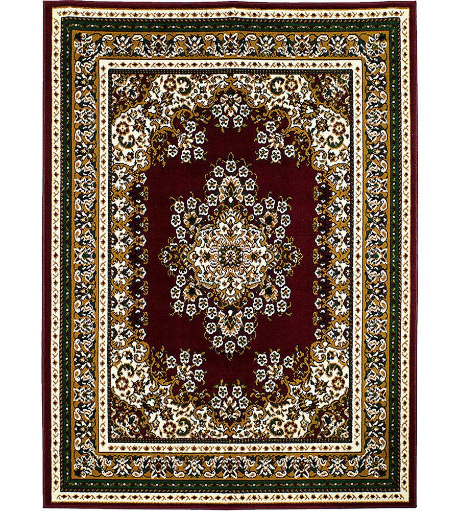 Mahi Burgundy Traditional Area Rug