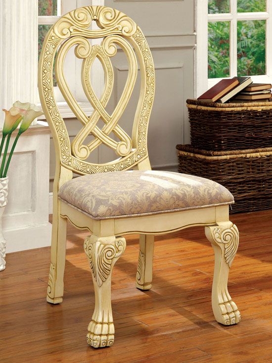 Majesta Antique White Side Chairs
