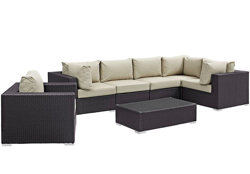 Convene 7 Piece Outdoor Sectional Set