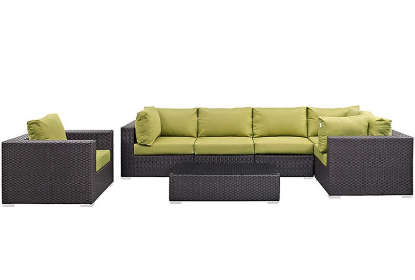 Convene Peridot Patio Sectional Sofa Set