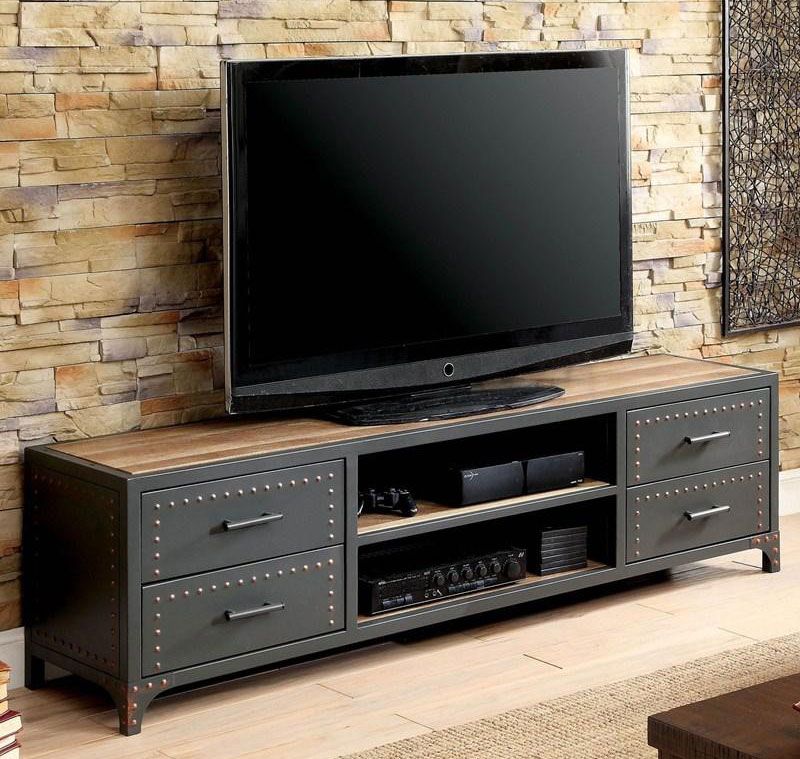 Malloy Industrial Style TV Stand