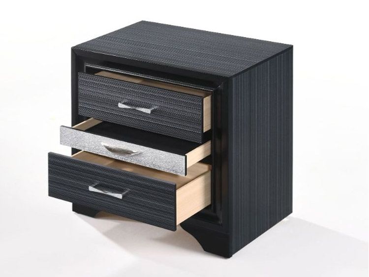 Marcella Black Night Stand