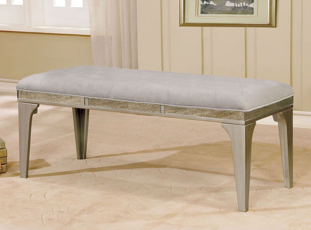 Marius Mirror Accented Bench