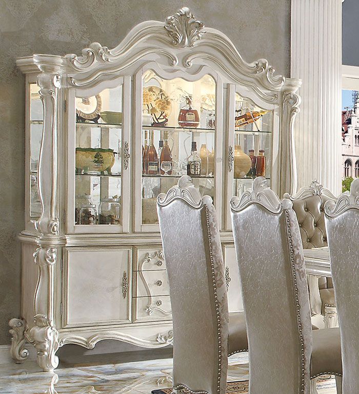 Marlyn White Wash Traditional Style China Cabinet,Marlyn Ornate Legged Table With Chairs,Marlyn Pedestal Formal Dining Table With Chairs,Marlyn Victorian Dining Room Table Set,Marlyn Victorian Table Pedestal Base,Marlyn White Wash Finish Server With Mirro