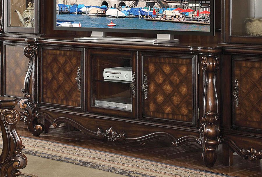 Marlyn Traditional Style TV Stand,Marlyn Entertainment Center Crown,Marlyn Traditional Entertainment Center