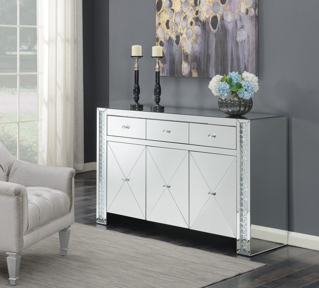 Marny Mirrored Sideboard