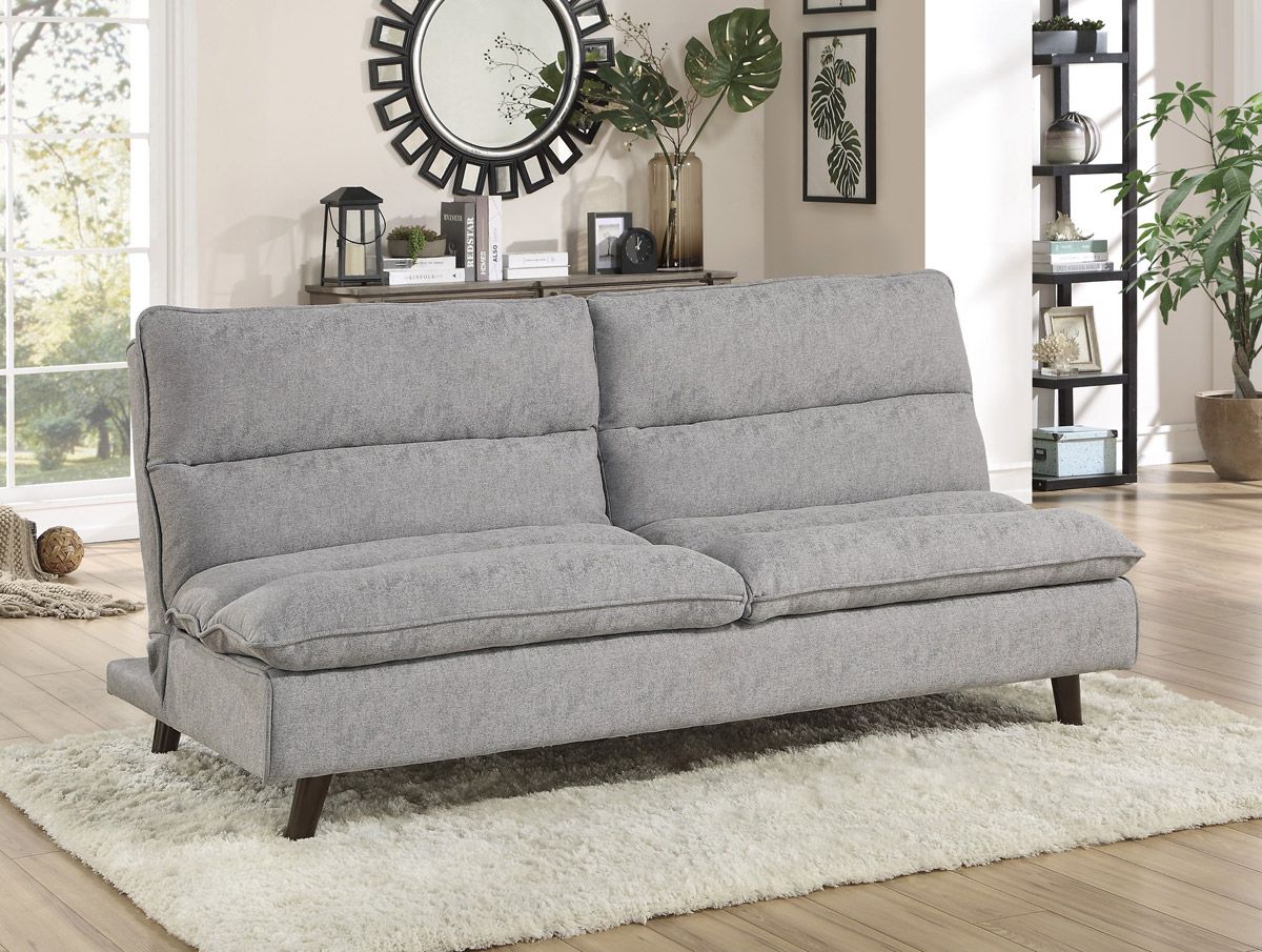 Marybell Grey Fabric Futon