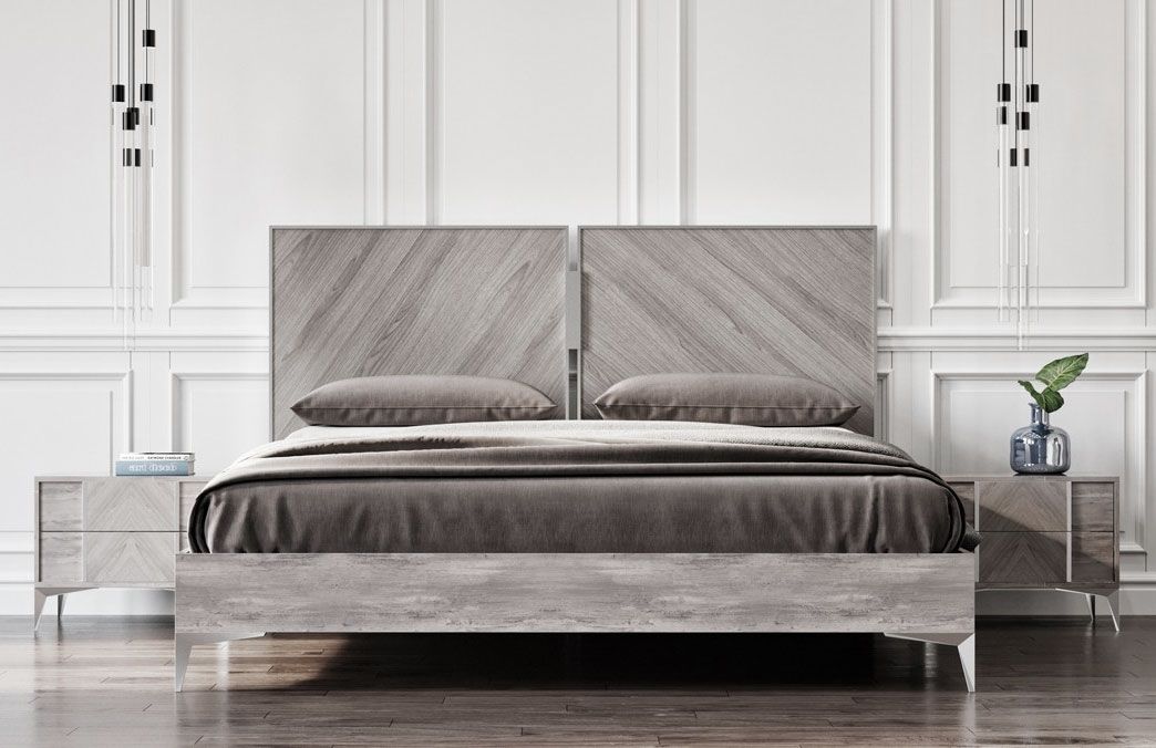 Maxwell High Glossy Finish Platform Bed