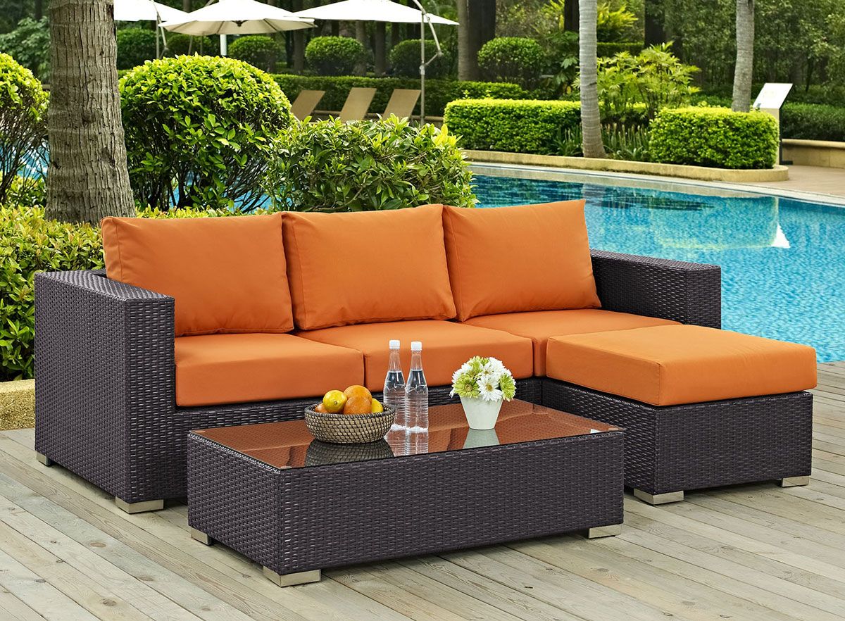 Mazie 3-Piece Patio Sectional Set