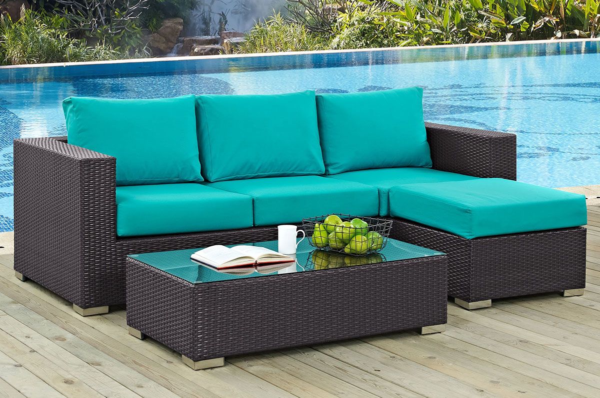 Mazie Patio Compact Sectional Set