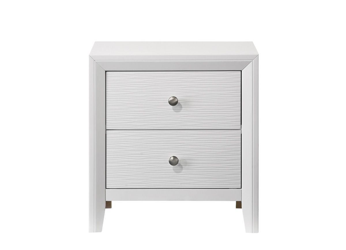 Merwin White Finish Night Stand