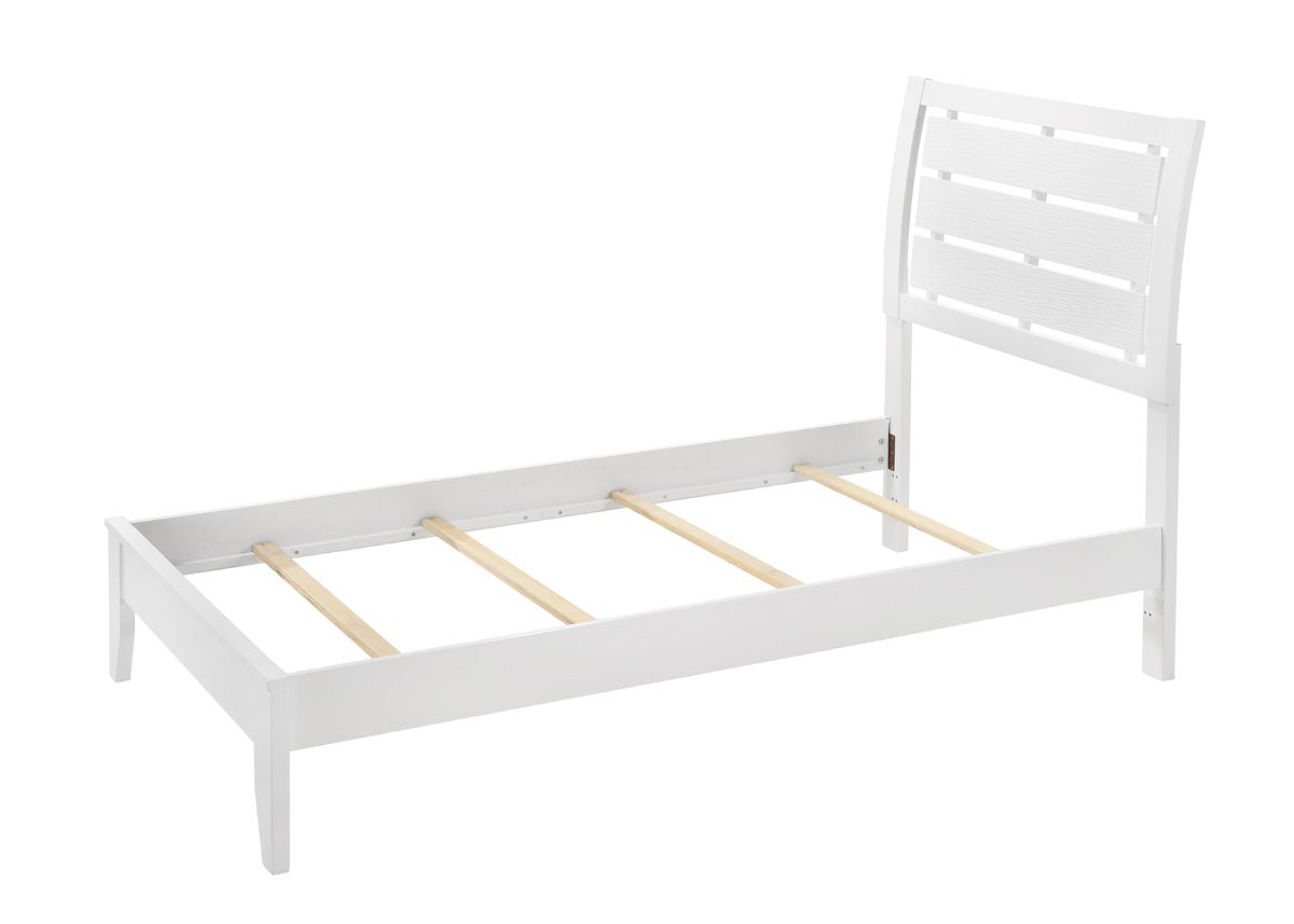 Merwin White Finish Twin Size Bed