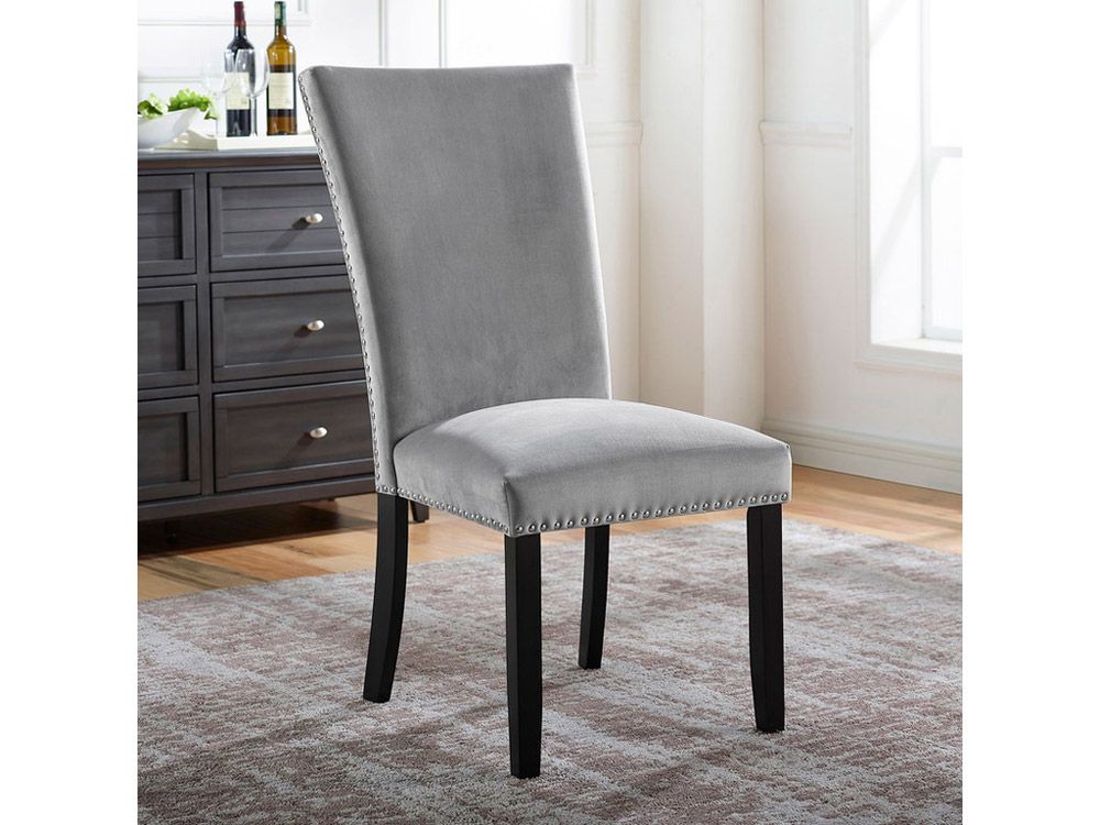 Messa Grey Velvet Dining Chair