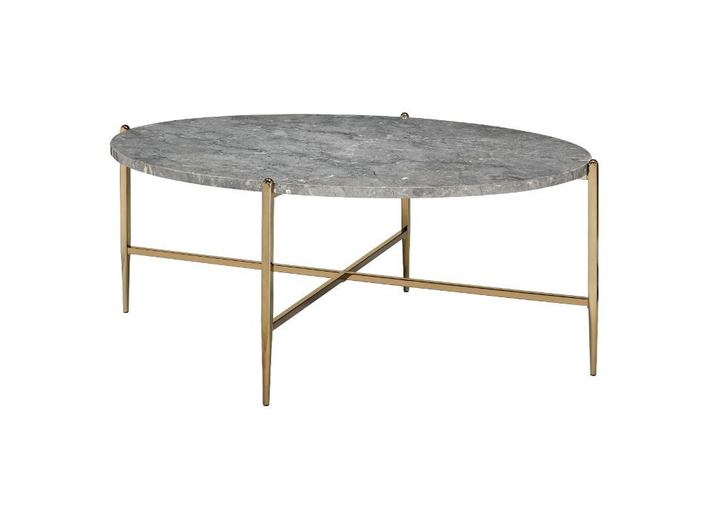 Metro Round Marble Top Coffee Table