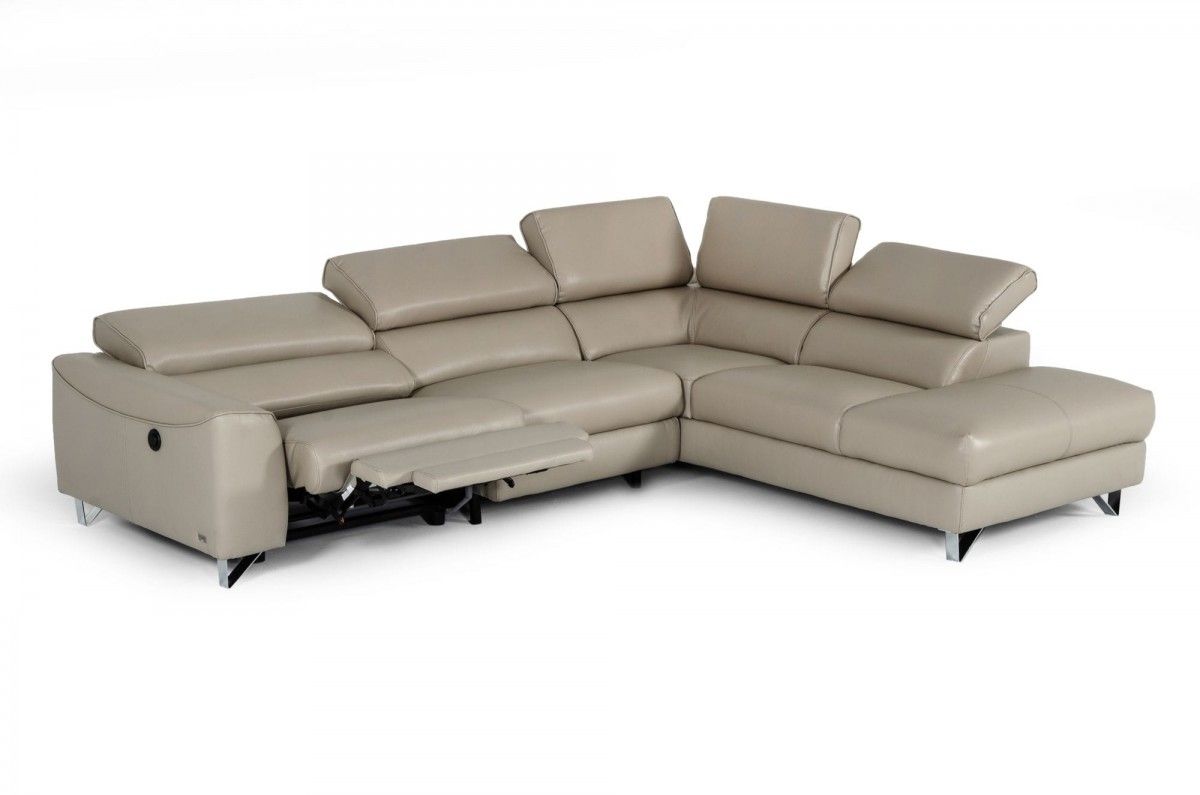 Metz Taupe Facing Right Sectional