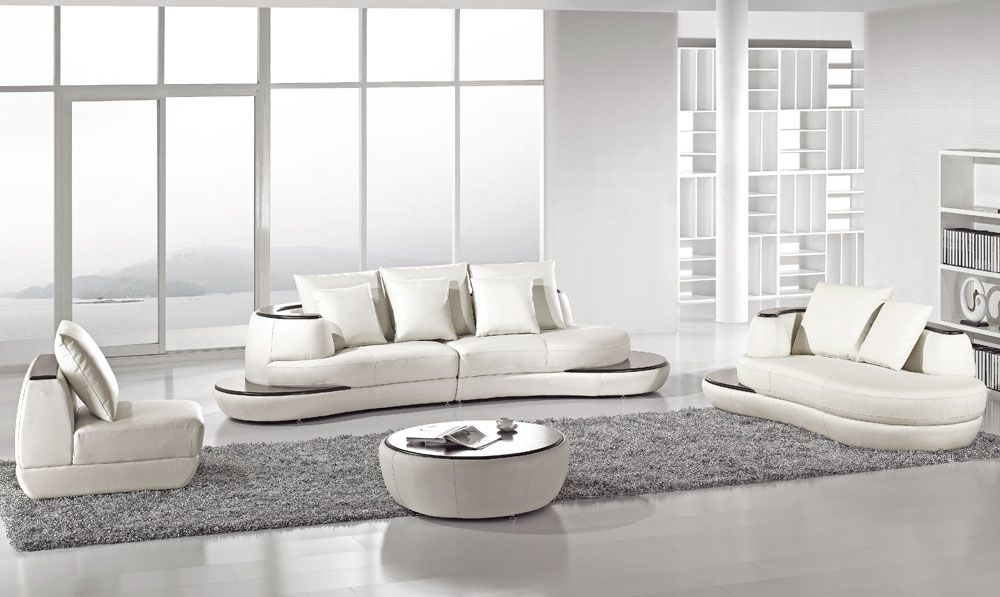 Miami Modern Leather Sectional Set