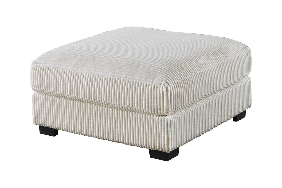 Micah Beige Corduroy Ottoman