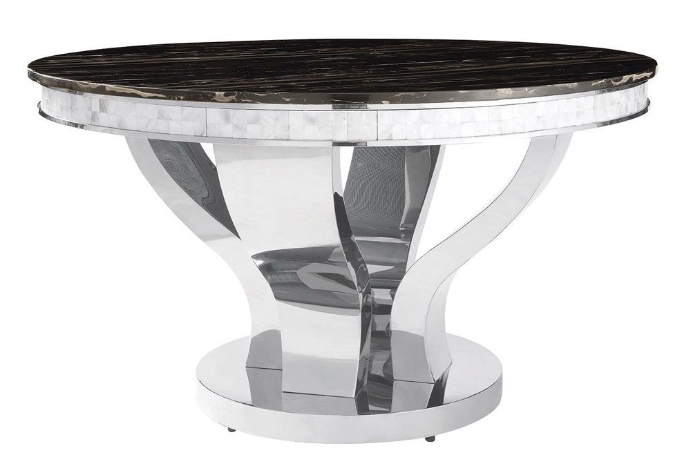 Midland Round Marble Top Modern Table,Midland Marble Top Modern Table Set