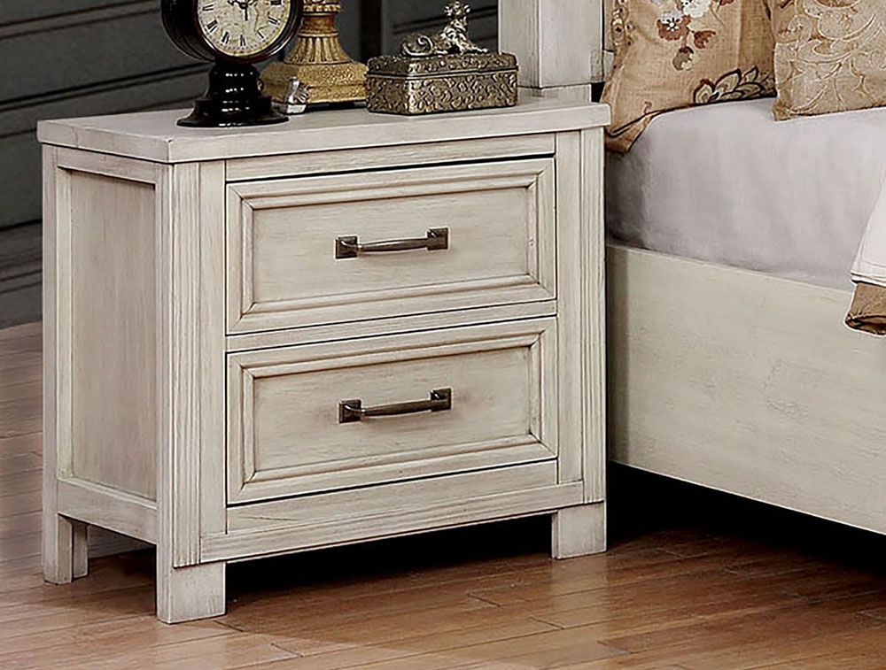 Midtown Rustic Antique White Night Stand