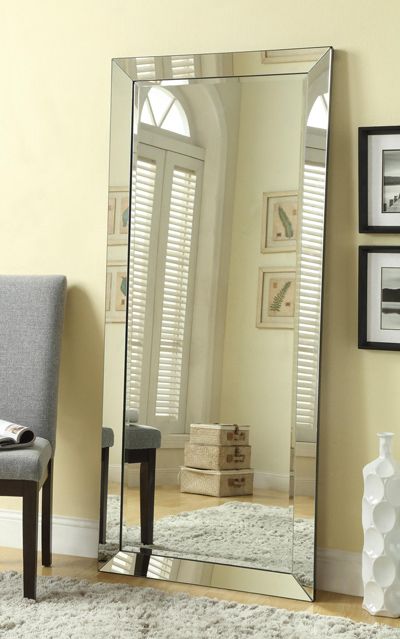 Milani Contemporary Floor Mirror