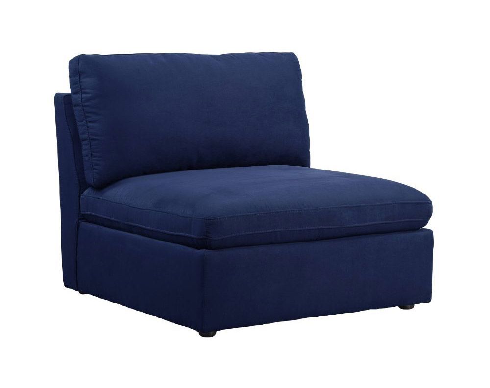 Milo Navy Blue Armless Chair