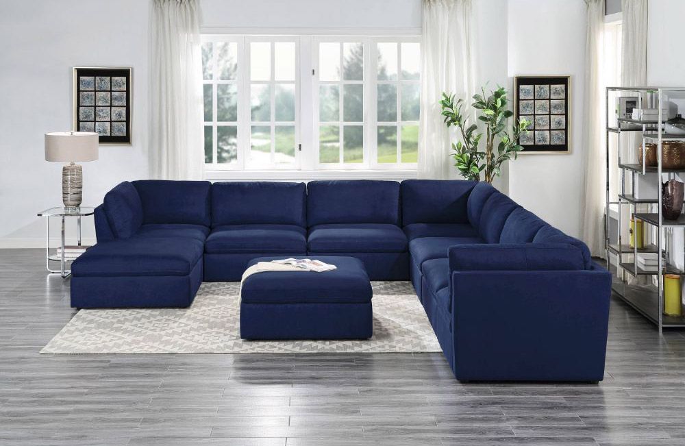 Milo Navy Blue Sectional