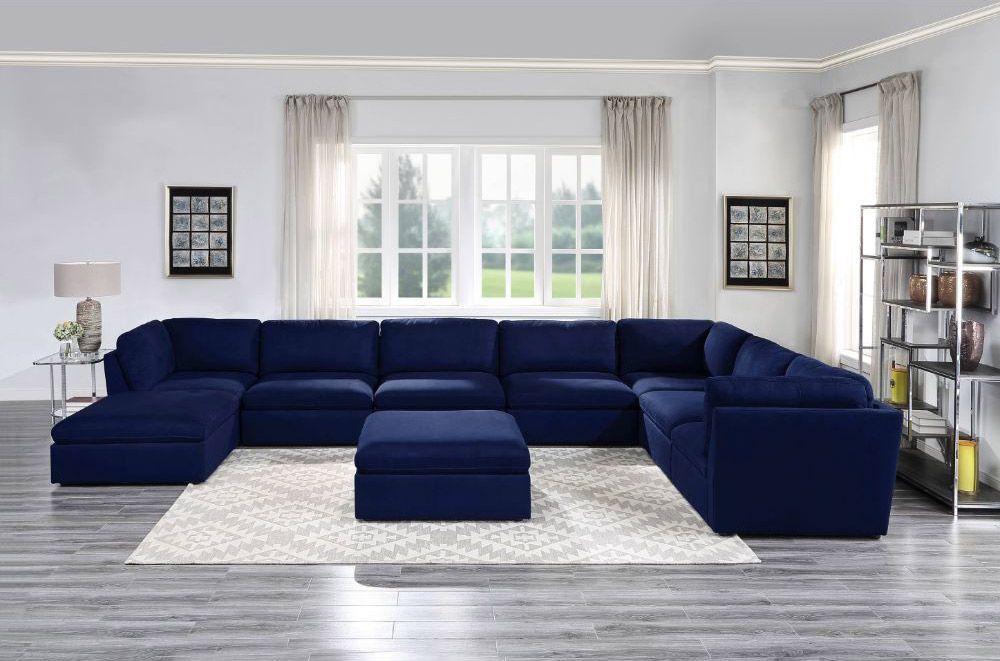 Milo Navy Blue Sectional