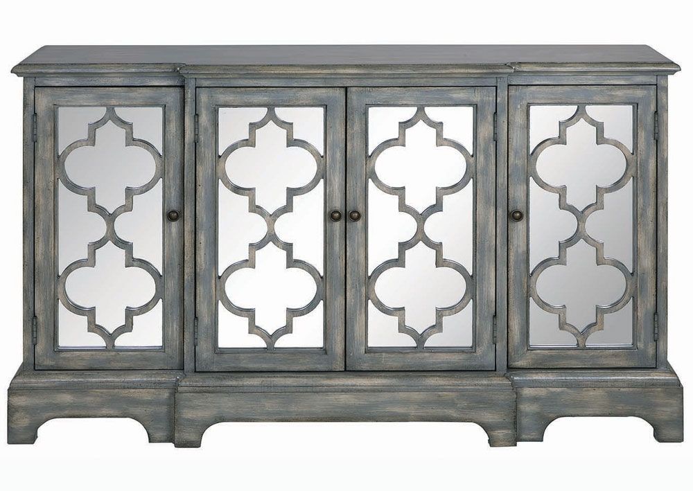 Mirimyn Accent Cabinet Gray Finish