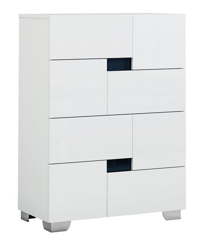 Misty White Lacquer Chest