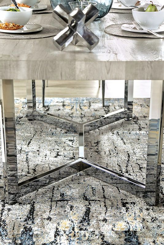 Misu Dining Table Chrome Base