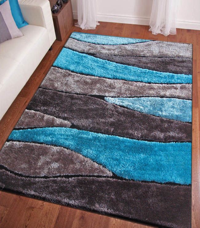 Modern Living Shag Rug 120 Gray