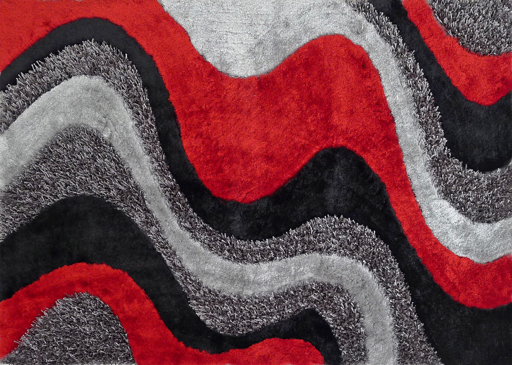 Modern Living Shag Rug 29 Red