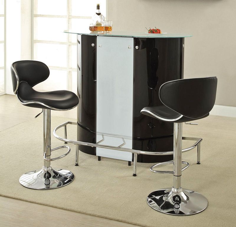 Grant Modern Black And White Bar Table