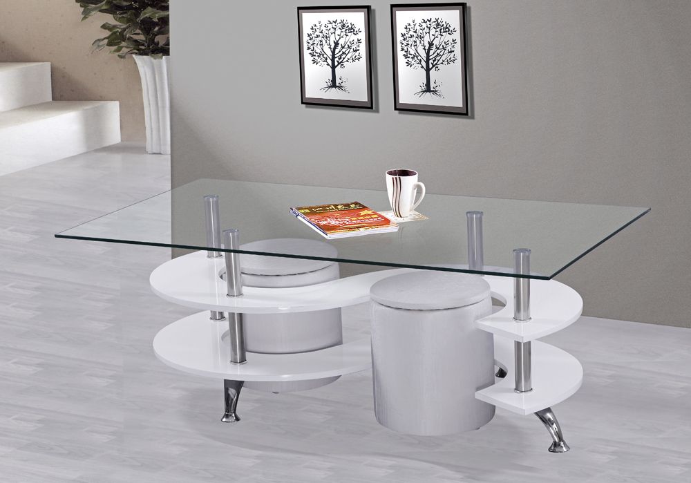 Nest Modern Coffee Table With Stools