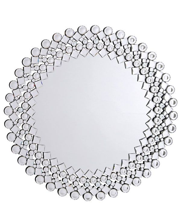 Storm Modern Round Wall Mirror