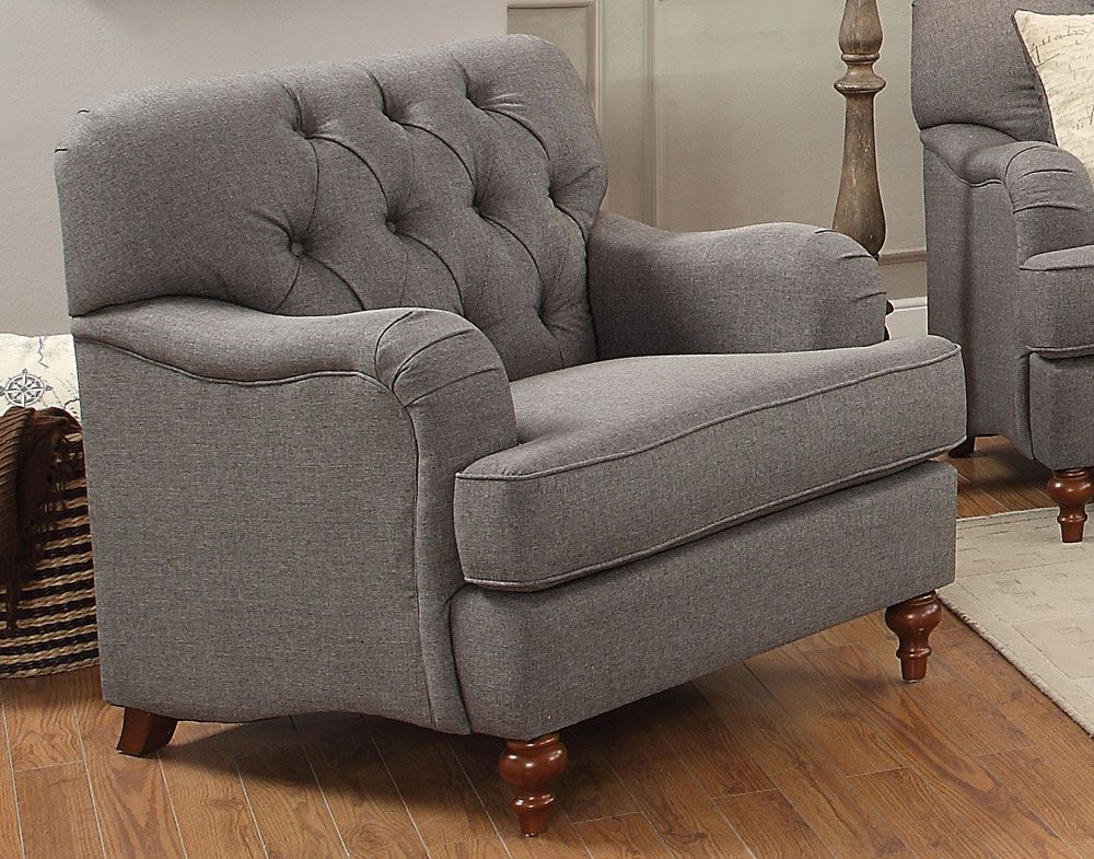 Monaco Grey Fabric Chair