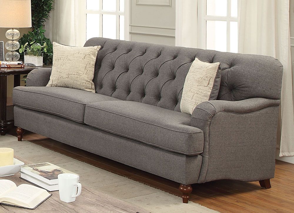 Monaco Grey Fabric Sofa