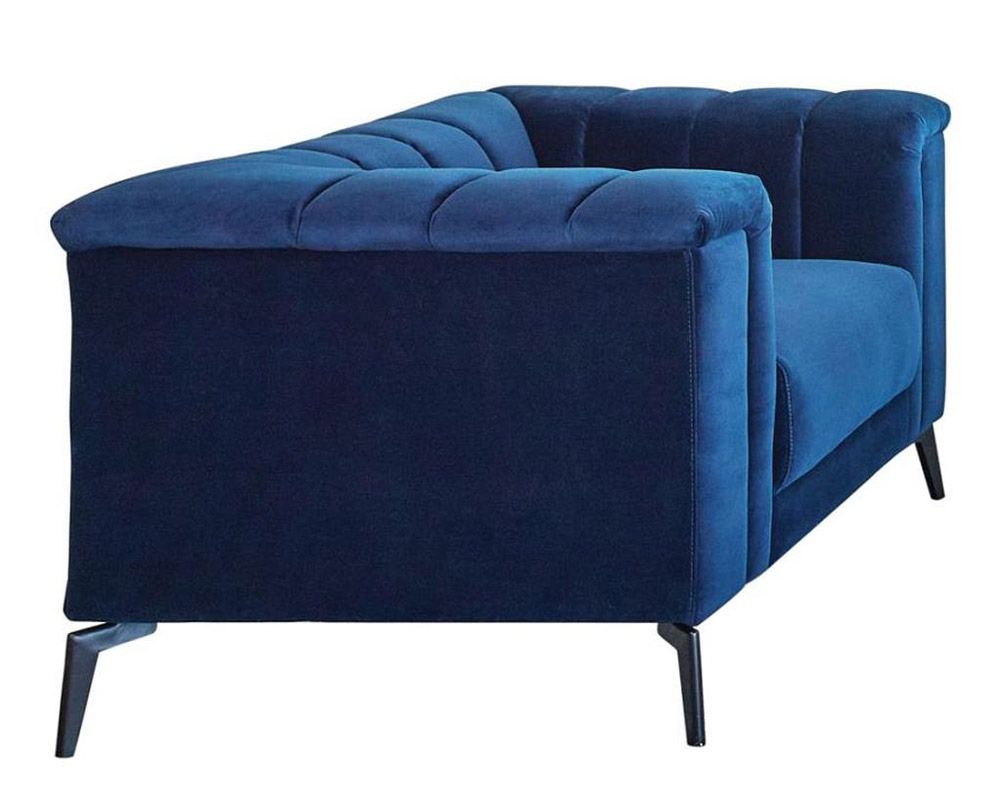 Monet Blue Velvet Chair