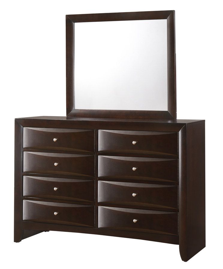 Monton Espresso Dresser With Mirror