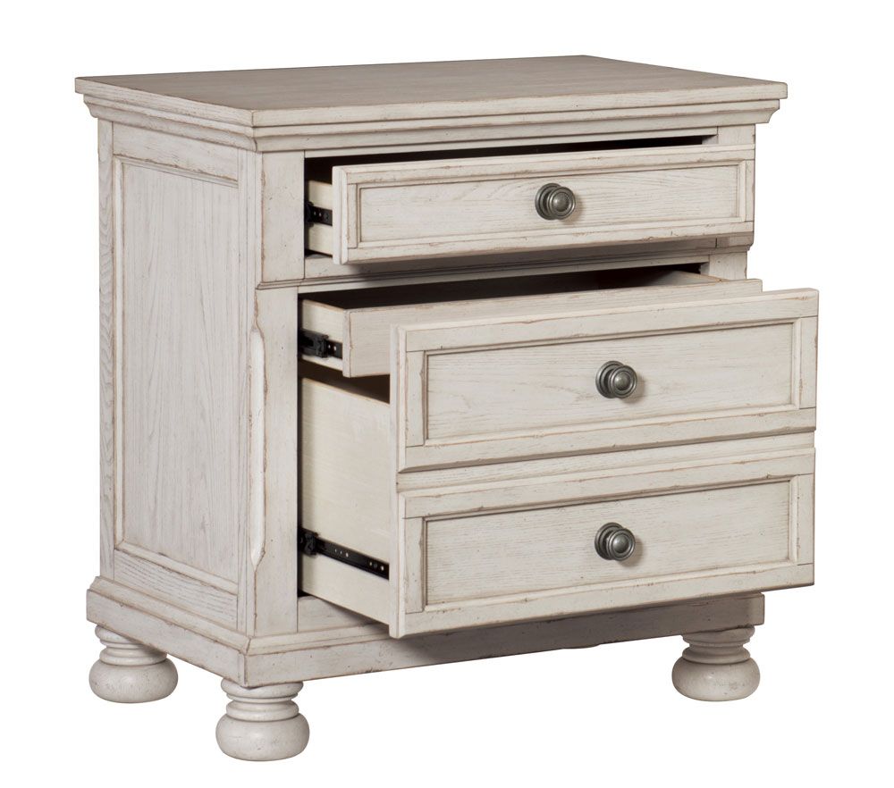 Morelle Antique White Night Stand