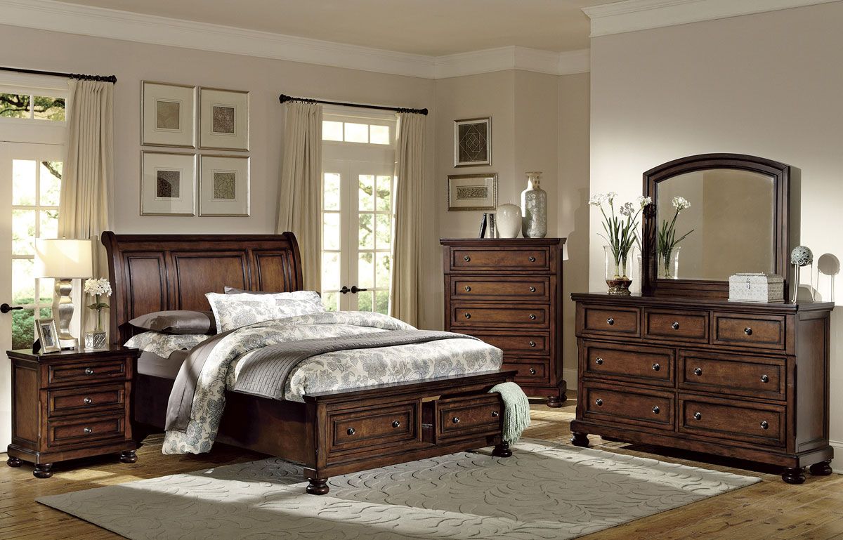 Morelle Transitional Style Storage Bed