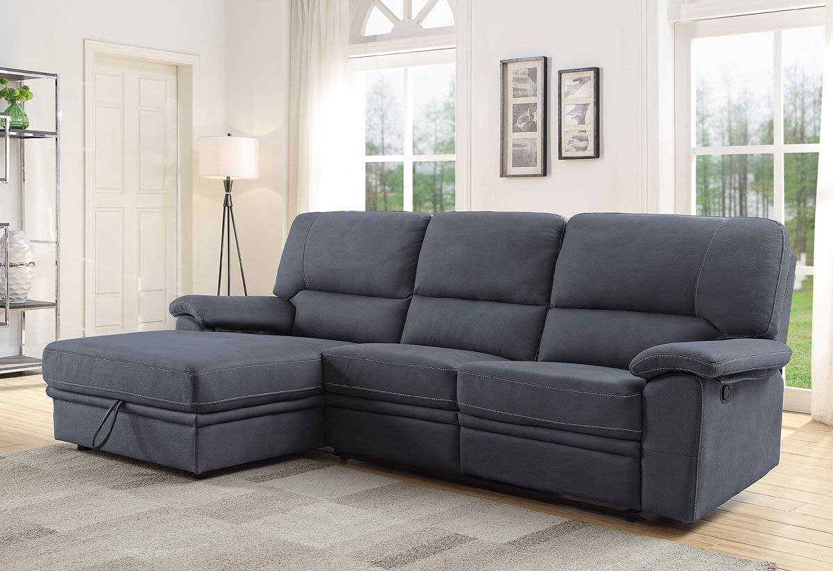 Mullan Recliner Sectional With Storage