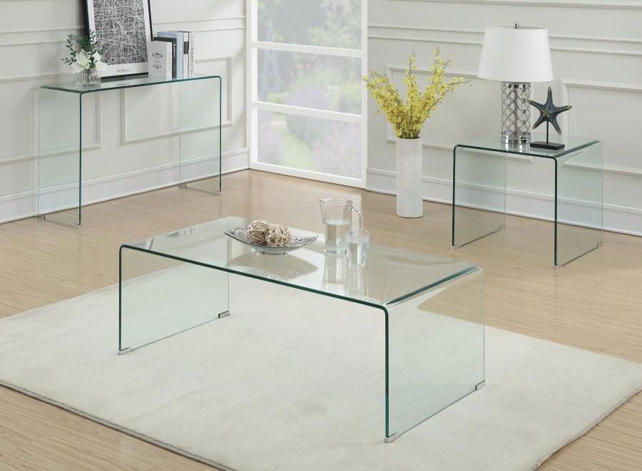 Nelson Clear Glass Coffee Table