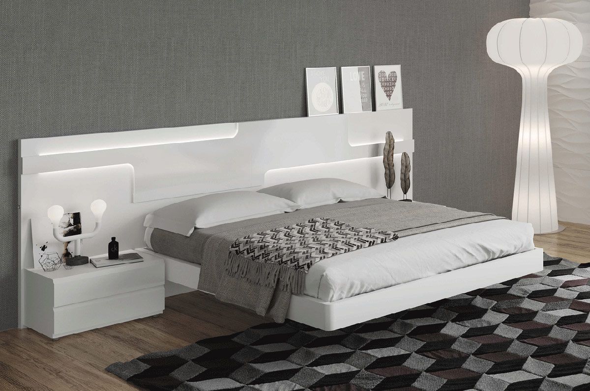 Neptun Platform Bed With LED Light