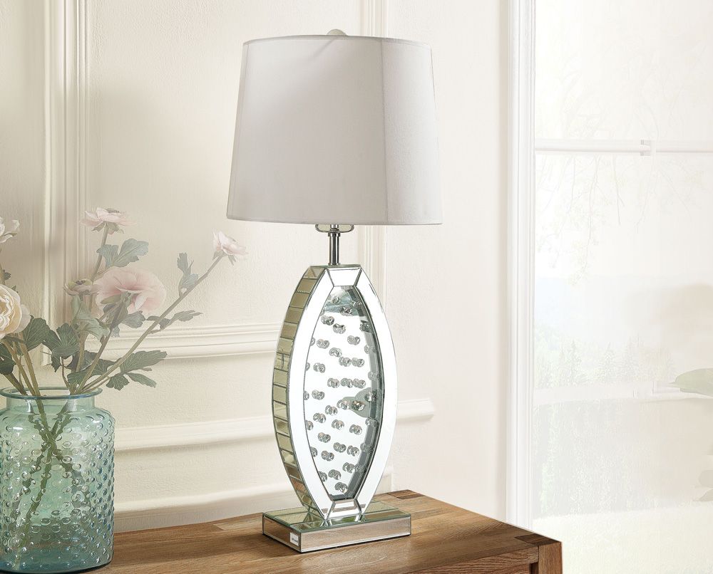 Neville Crystal Mirrored Table Lamp