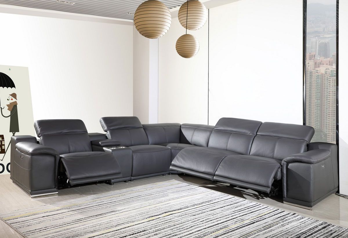 Nieves Italian Leather Sectional