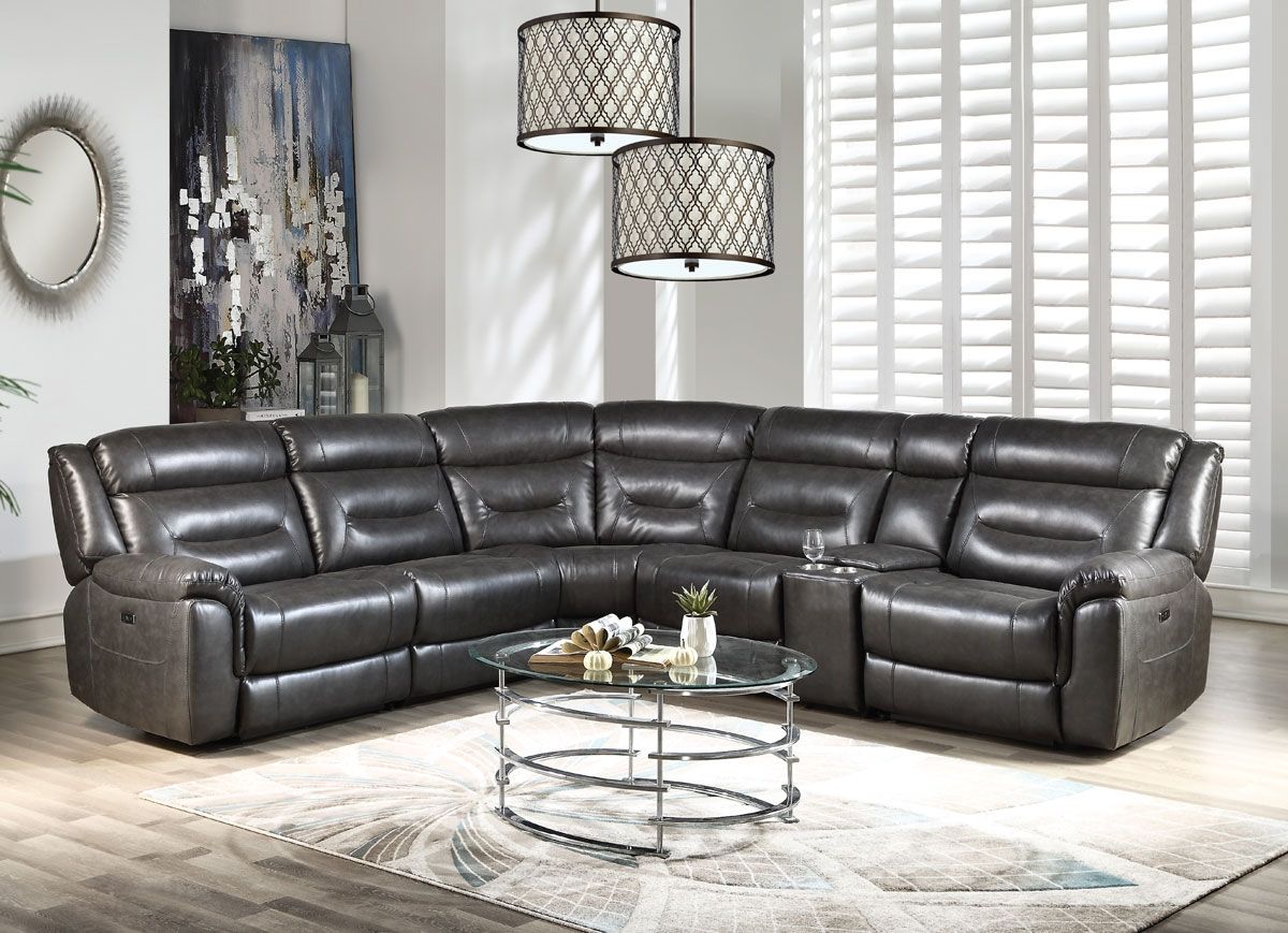 Nicholas Power Recliner Sectional With Console